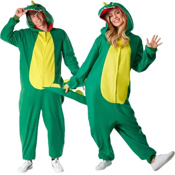 Fabulous Green 3D Dinosaur Adult Costume for Halloween with a beautiful tail🔥🔥🔥 - Picture 4 of 13